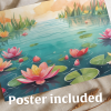 Poster included with Lotus Pond 500 Piece Puzzle