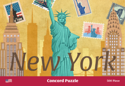 Cover for New York 500 Piece Puzzle (Great American Road Trip Series)