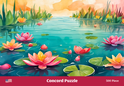 Cover of Lotus Pond 500 Piece Puzzle product