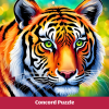 Product cover for Tiger Face 500 Piece Puzzle