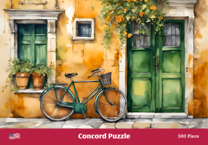 Green Summer Bike 500 Piece Puzzle