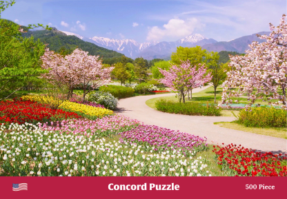 Cover for Flower Garden Path 500 Piece Puzzle product