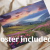 Poster that comes with Misty Mountain Flowers 500 Piece Puzzle